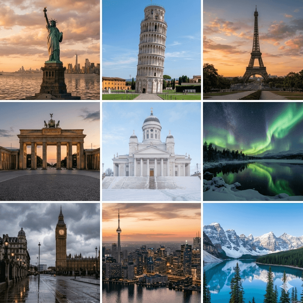 Study destinations around the world
